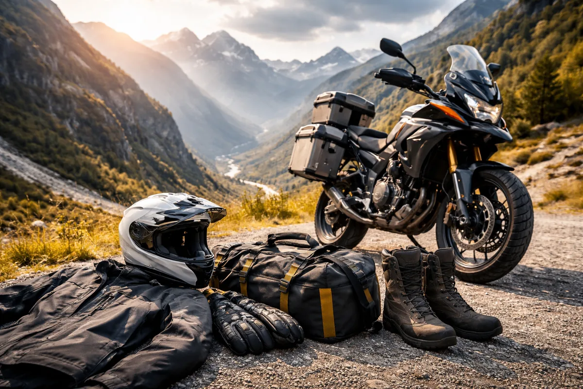 Quel équipement moto choisir pour un voyage longue distance