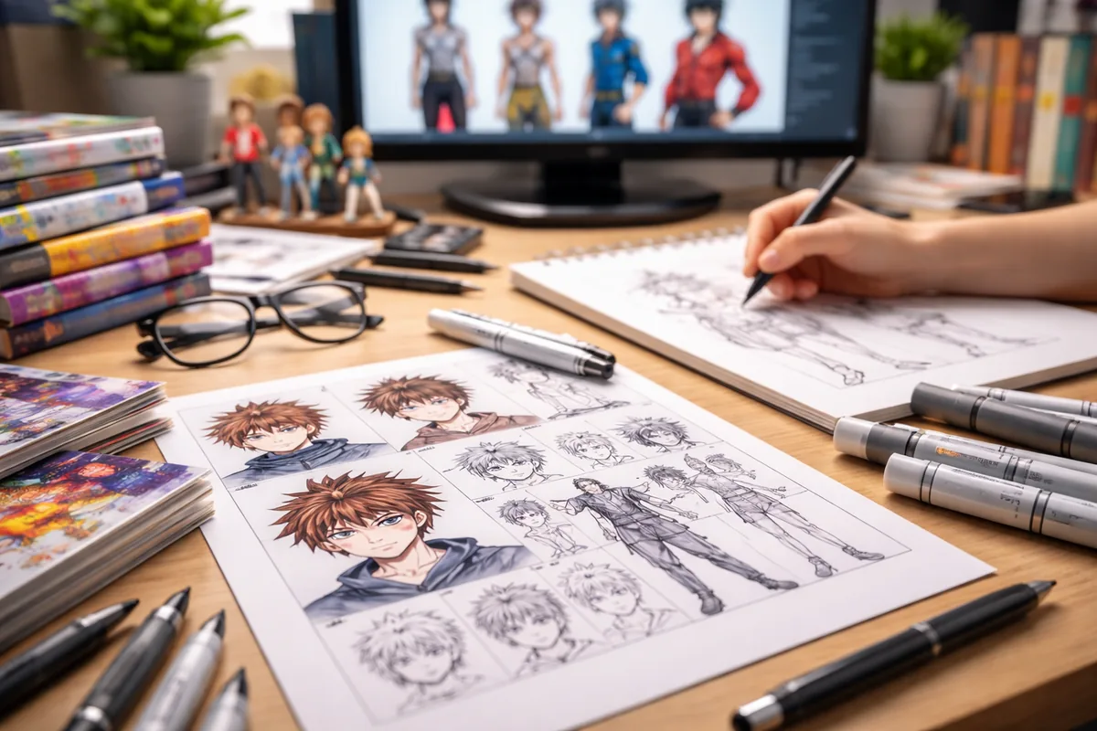 Comment développe-t-on les personnages dans les séries manga ?